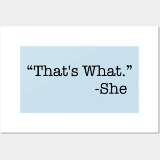 Classic Humor: That’s What She Said Posters and Art